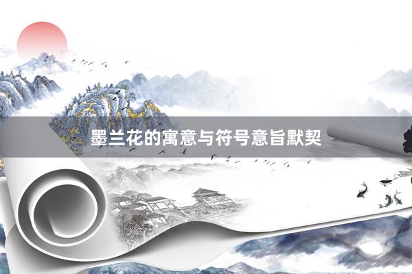 墨兰花的寓意与符号意旨默契